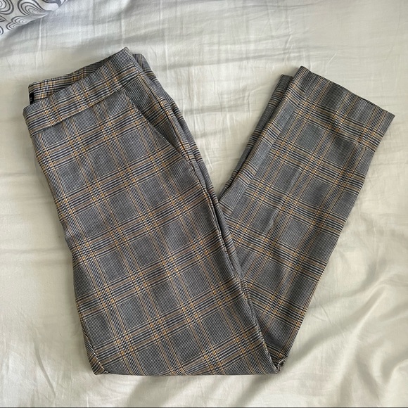 Zara Plaid Ankle Length Pants - Picture 1 of 4